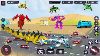 Animal Crocodile Robot Games Zrzut ekranu 3