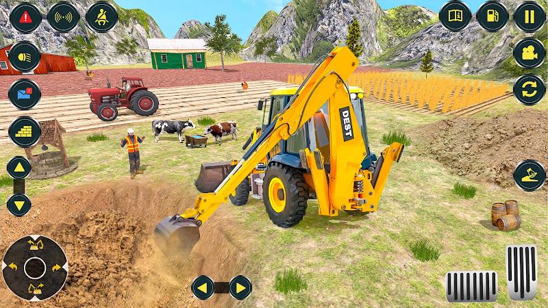 Village Excavator JCB Games Zrzut ekranu 1