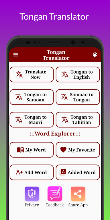 Tongan Translator ဖန်သားပြင်ဓာတ်ပုံ 0