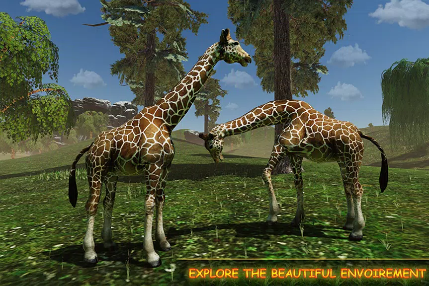 Giraffe Family Life Jungle Sim Zrzut ekranu 1