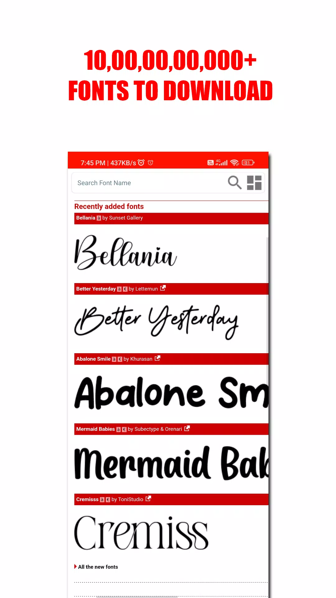 DA FONT'S 스크린샷 1