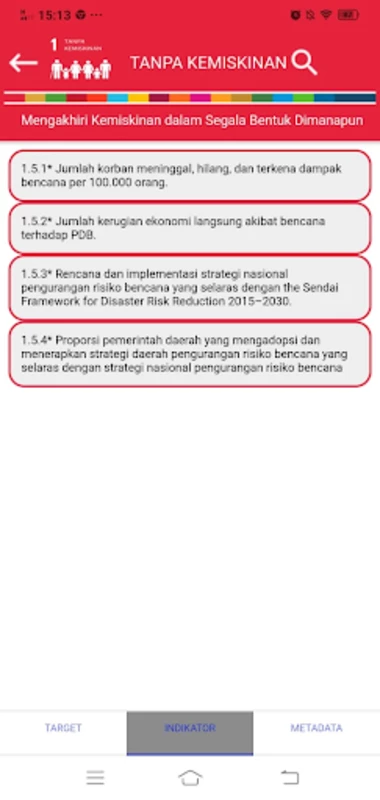 SDG Metadata Indonesia Tangkapan skrin 0