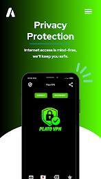 Plato VPN Super Fast Secure Schermafbeelding 1