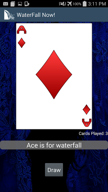 Waterfall Now! (card game) Schermafbeelding 1