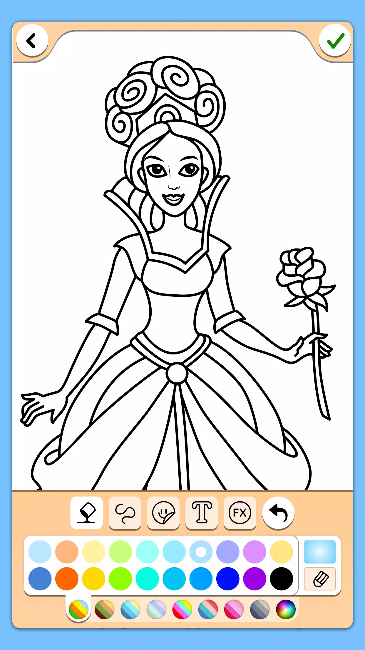 Princess Coloring Game স্ক্রিনশট 2