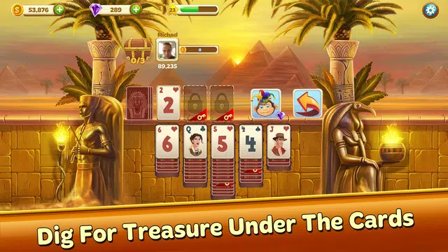 Solitaire Treasure Hunt Tangkapan skrin 2