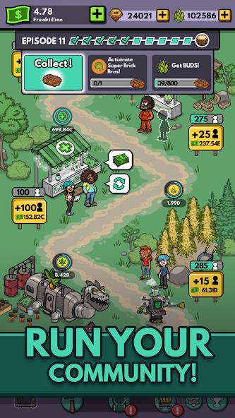 Bud Farm: Idle Tycoon Mod ဖန်သားပြင်ဓာတ်ပုံ 0