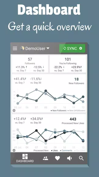 Follower Stats for Instagram ภาพหน้าจอ 0