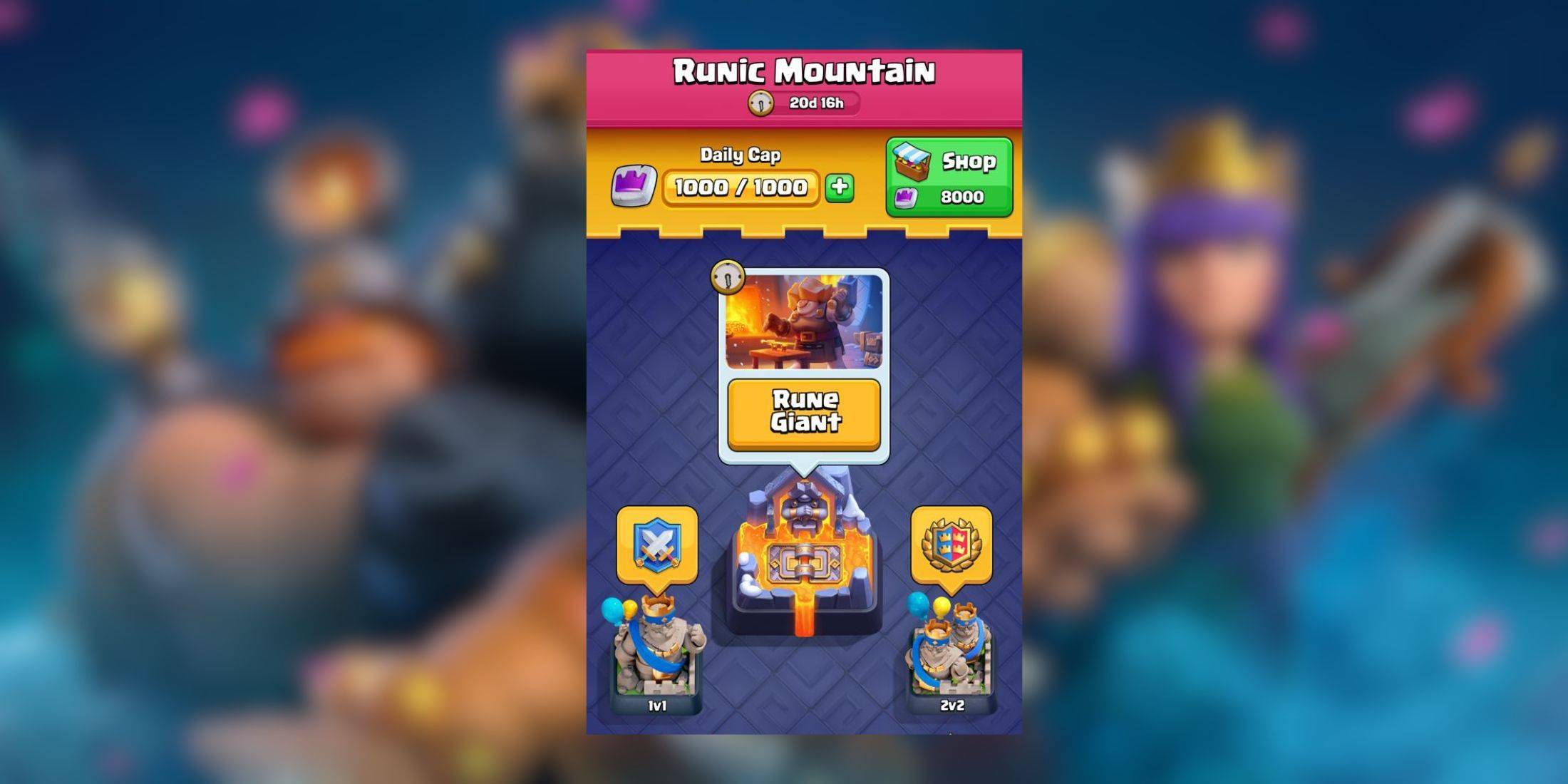 Clash Royale'in Rune Giant etkinliği için en iyi güverteler