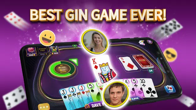 Gin Rummy Elite: Online Game Schermafbeelding 0