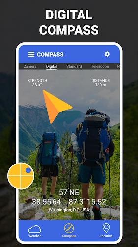 Digital Compass - GPS Compass স্ক্রিনশট 0