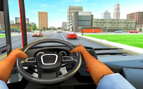 Bus Driving Sim- 3D Bus Games Captura de tela 1