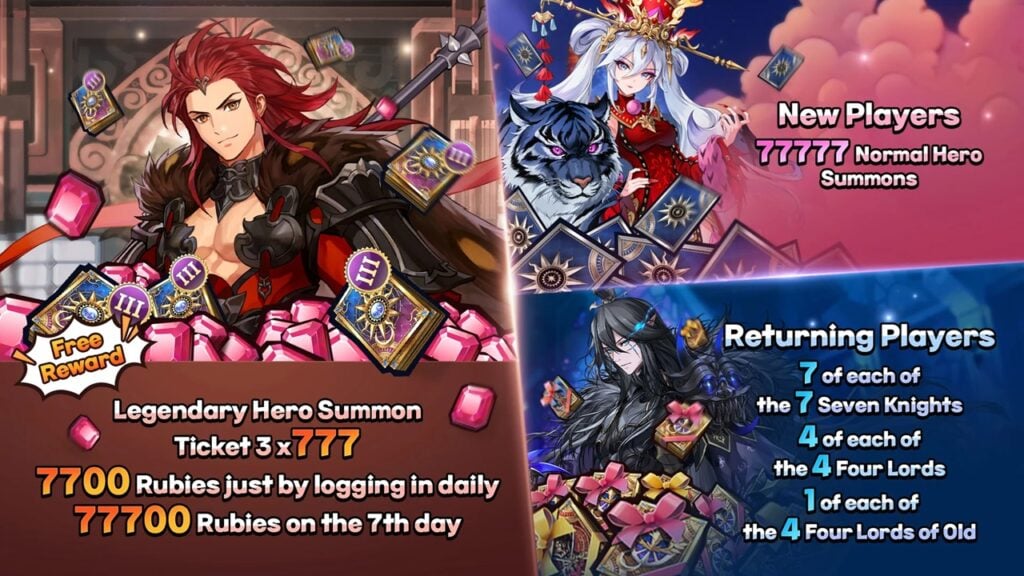 7K Fest: Free Pulls, Rubies Galore in Seven Knights Idle!