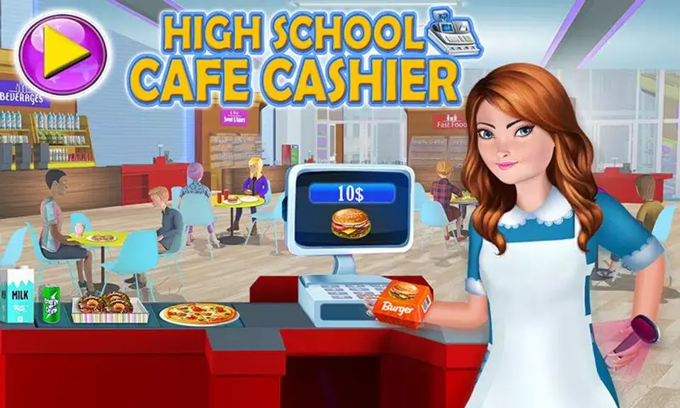 Schermata High School Cafe Cashier Games 3