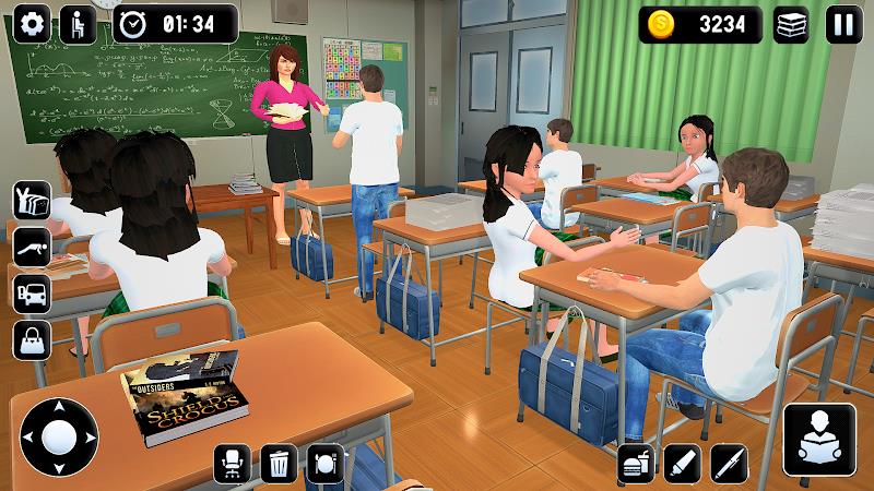 High School Teacher Life Game Ảnh chụp màn hình 0