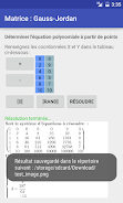 Matrice : Gauss-Jordan Capture d'écran 3