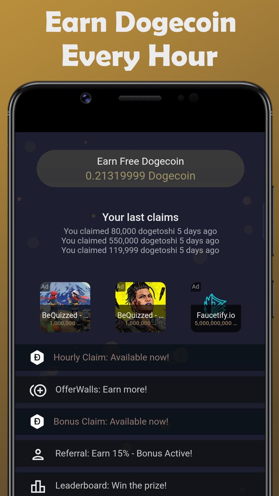 Earn Dogecoin Screenshot 0