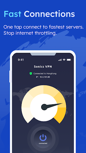 Sonics VPN - Fast VPN proxy Schermafbeelding 1