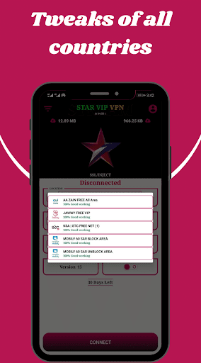 STAR VIP VPN ဖန်သားပြင်ဓာတ်ပုံ 2