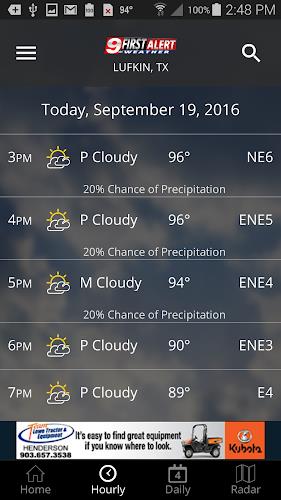 KTRE 9 First Alert Weather Ảnh chụp màn hình 1