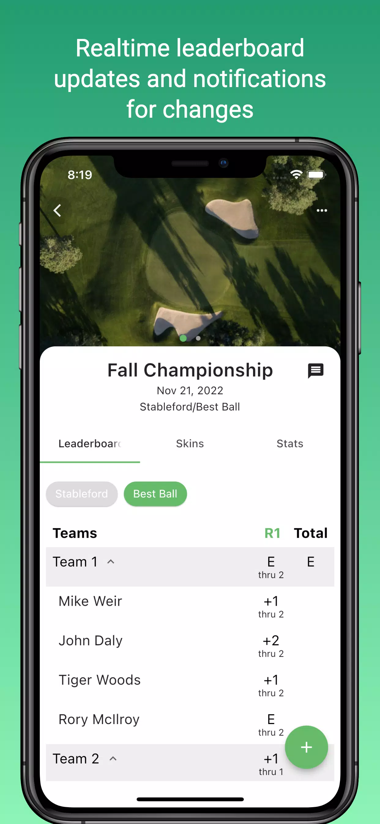 Squabbit - Golf Tournament App ဖန်သားပြင်ဓာတ်ပုံ 2