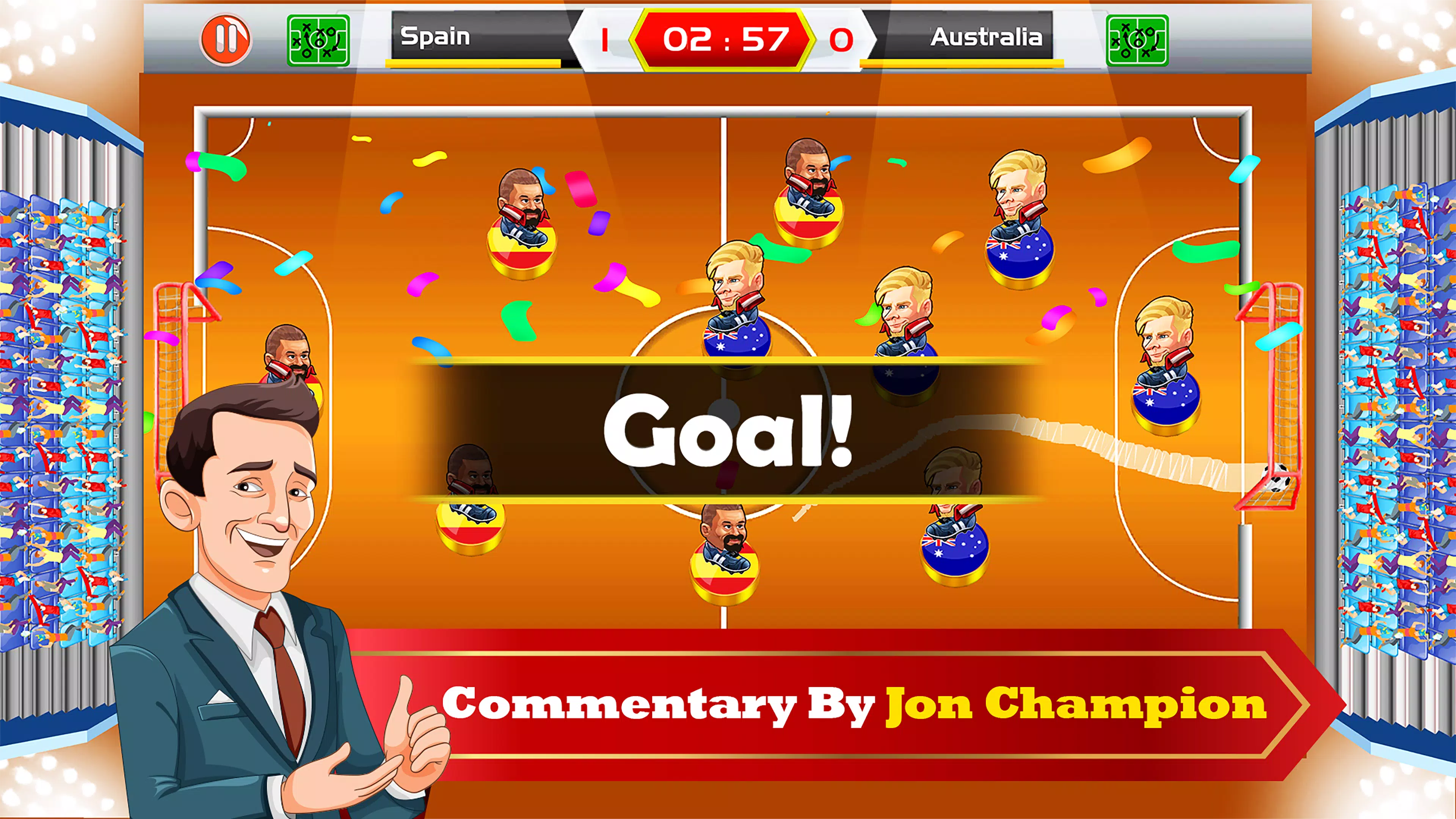 Finger Soccer: 2D Superstar Captura de tela 3