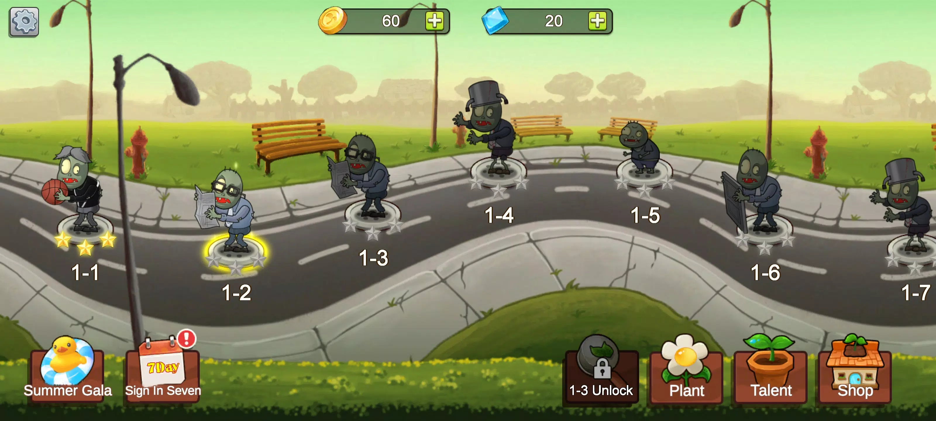 Merge Plants – Defense Zombies Schermafbeelding 0