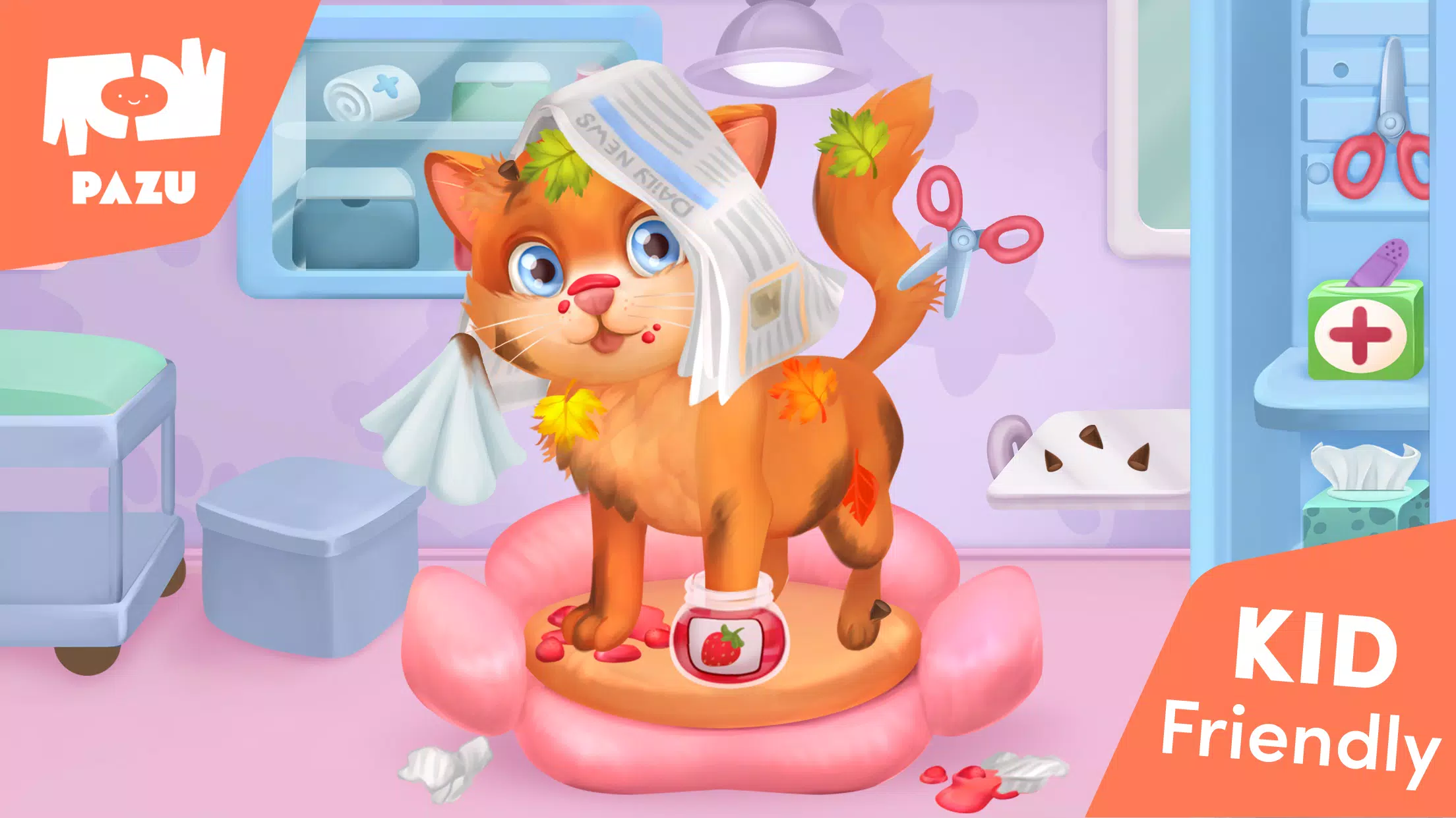 Cat game - Pet Care & Dress up应用截图第1张