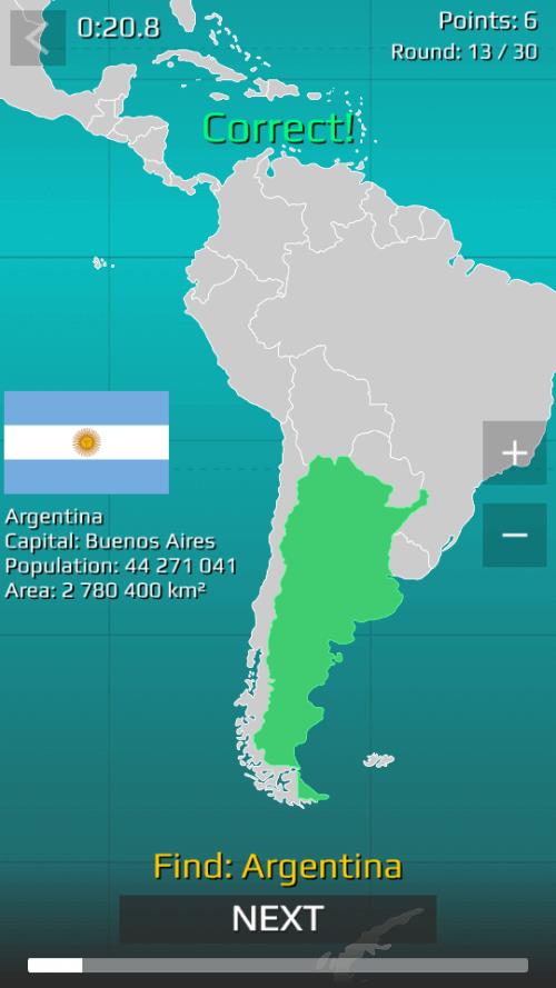 World Map Quiz ภาพหน้าจอ 0