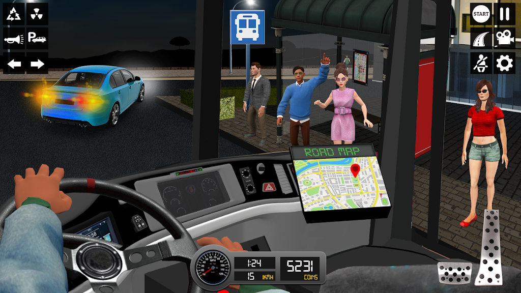 Driving Simulator 3d Bus Games Schermafbeelding 1