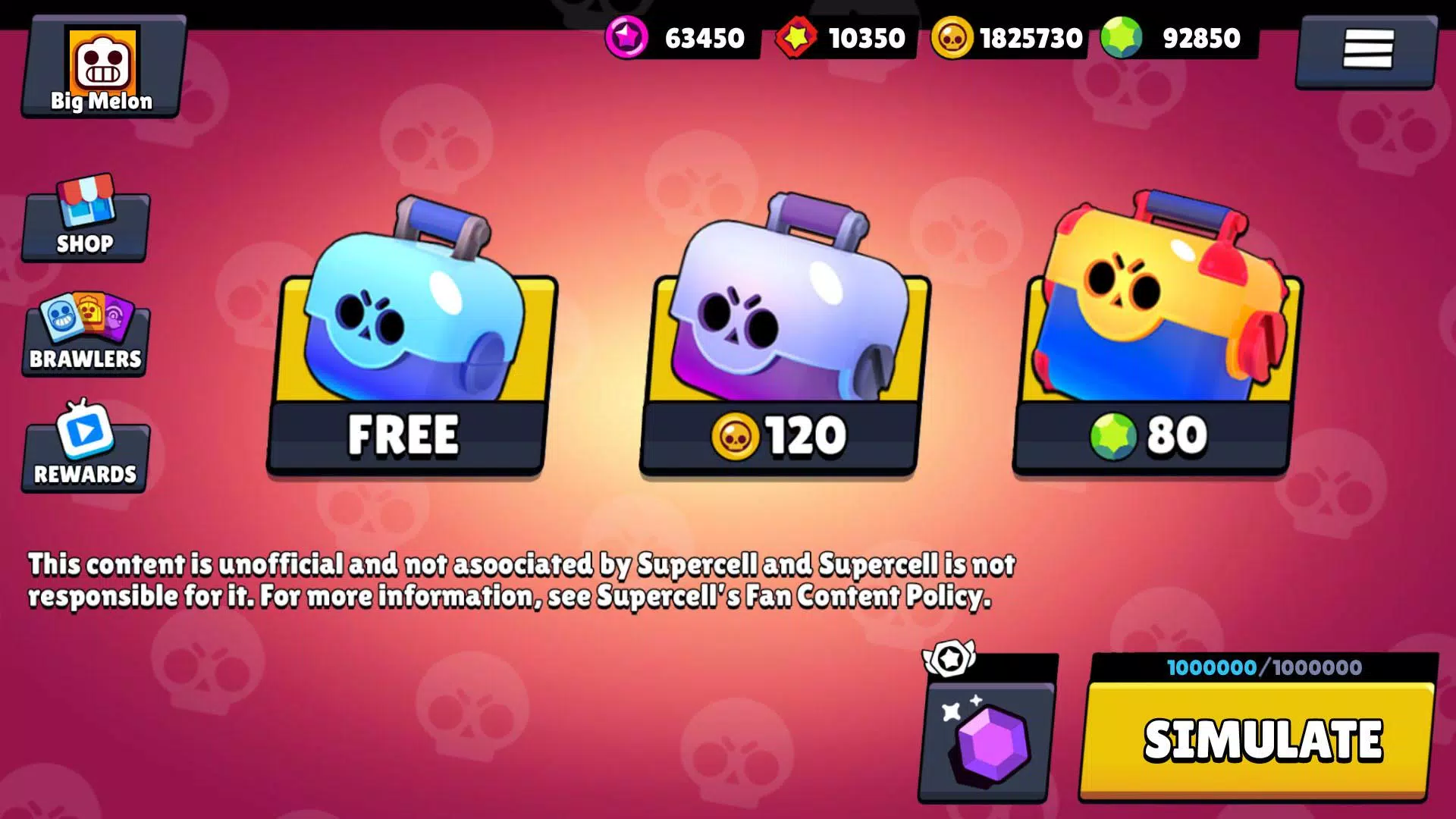 Box Simulator for Brawl Stars 스크린샷 0