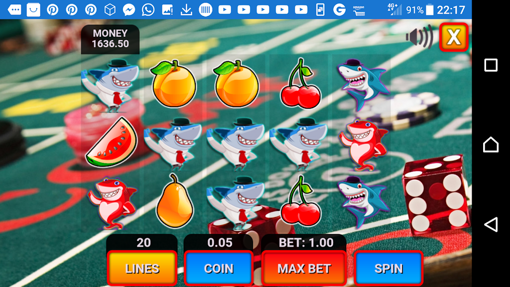 shark fruit casino slots machines应用截图第2张