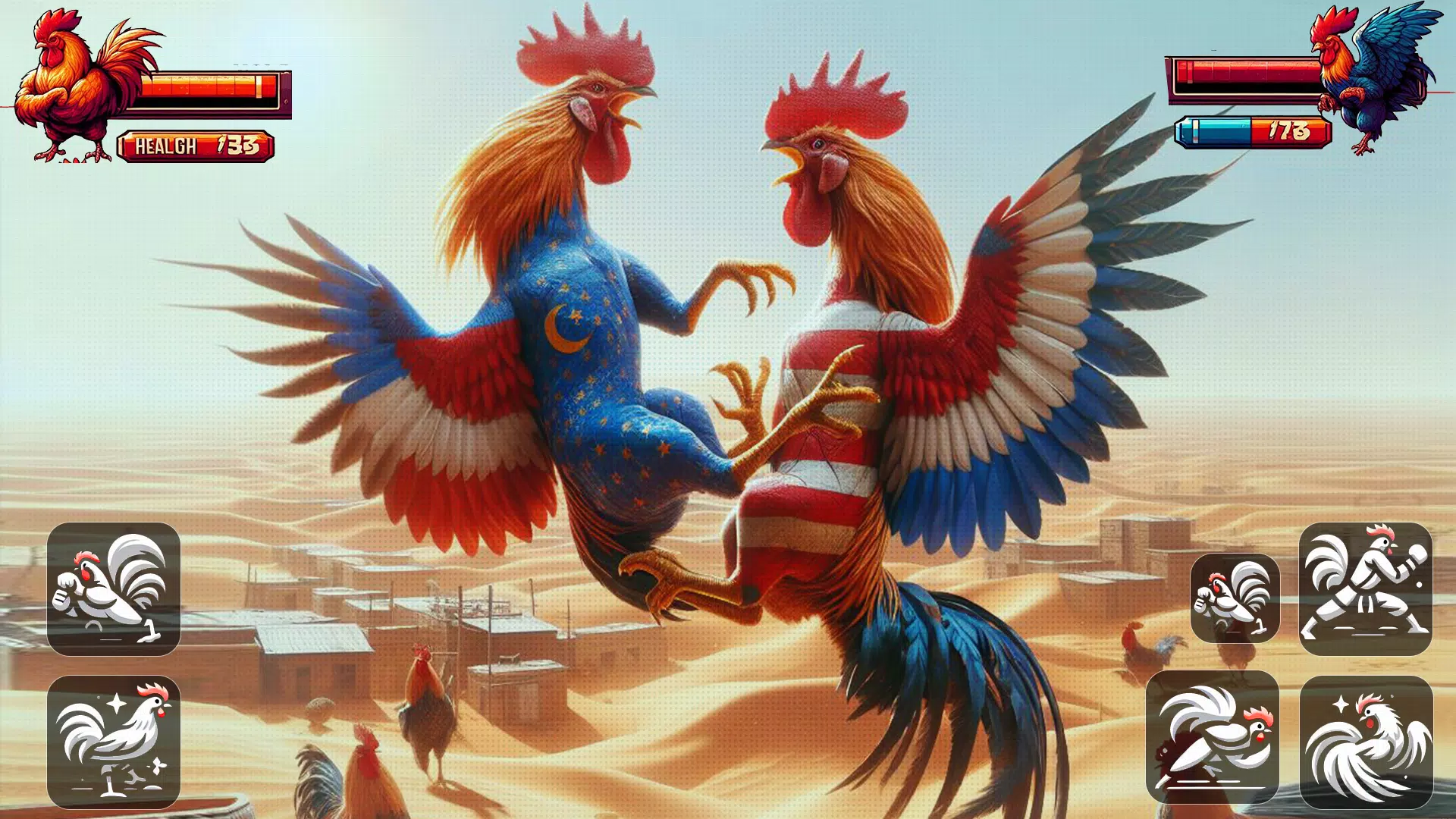 Street Rooster Fight Kung Fu Captura de pantalla 1