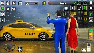 Taxi Driver Cab Car Driving 3D Скриншот 1