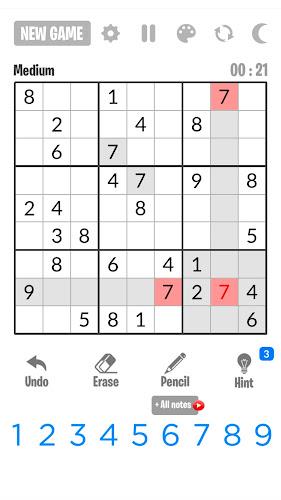 Sudoku 2023 ဖန်သားပြင်ဓာတ်ပုံ 3