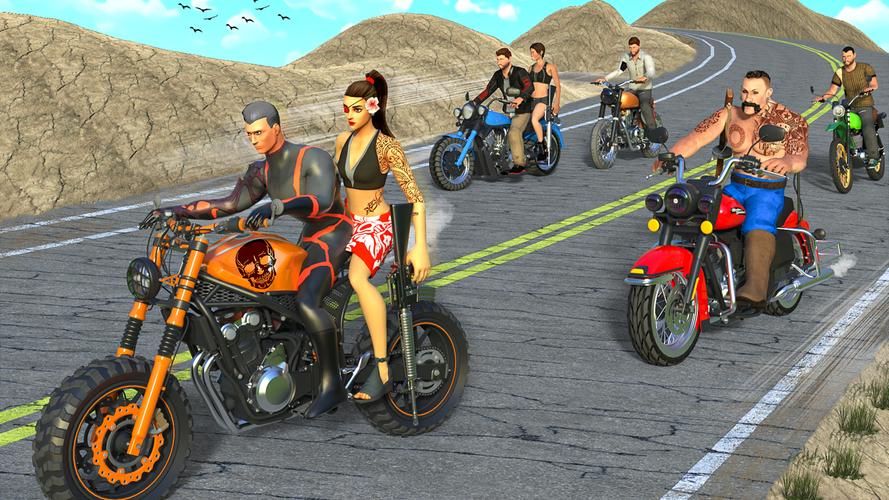 Gangster Bike: Real Race Game 스크린샷 2