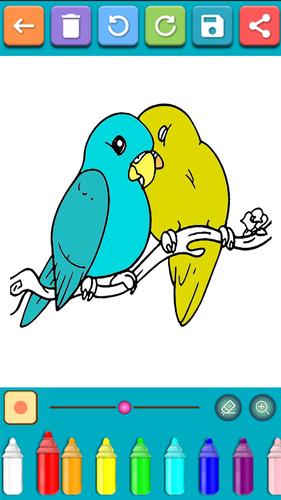 Birds Coloring Games Captura de pantalla 3