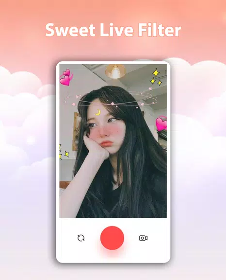 Sweet Live Filter Face Camera Ảnh chụp màn hình 1