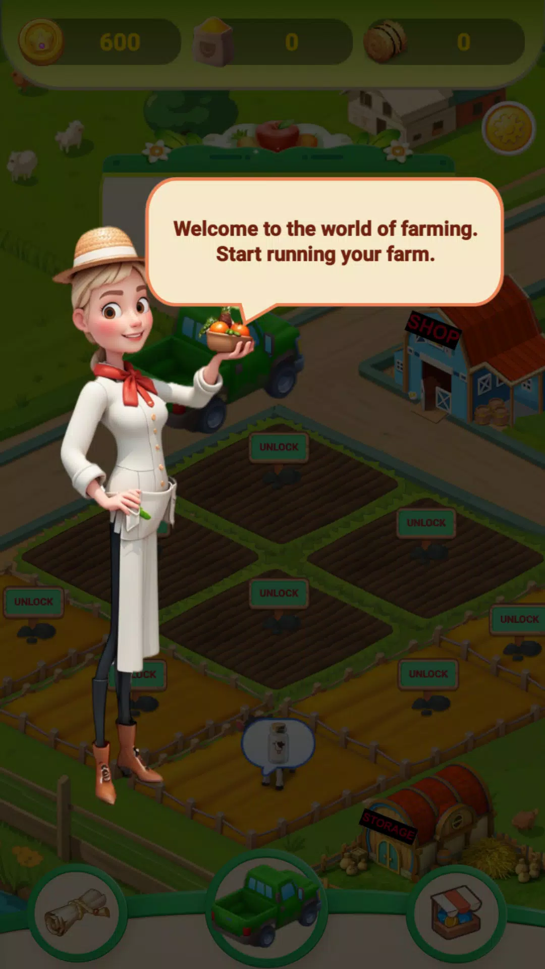 Cozy Town: Farms & Trucks Ảnh chụp màn hình 0