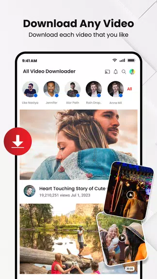 Video Downloader App - Mesh Tangkapan skrin 1