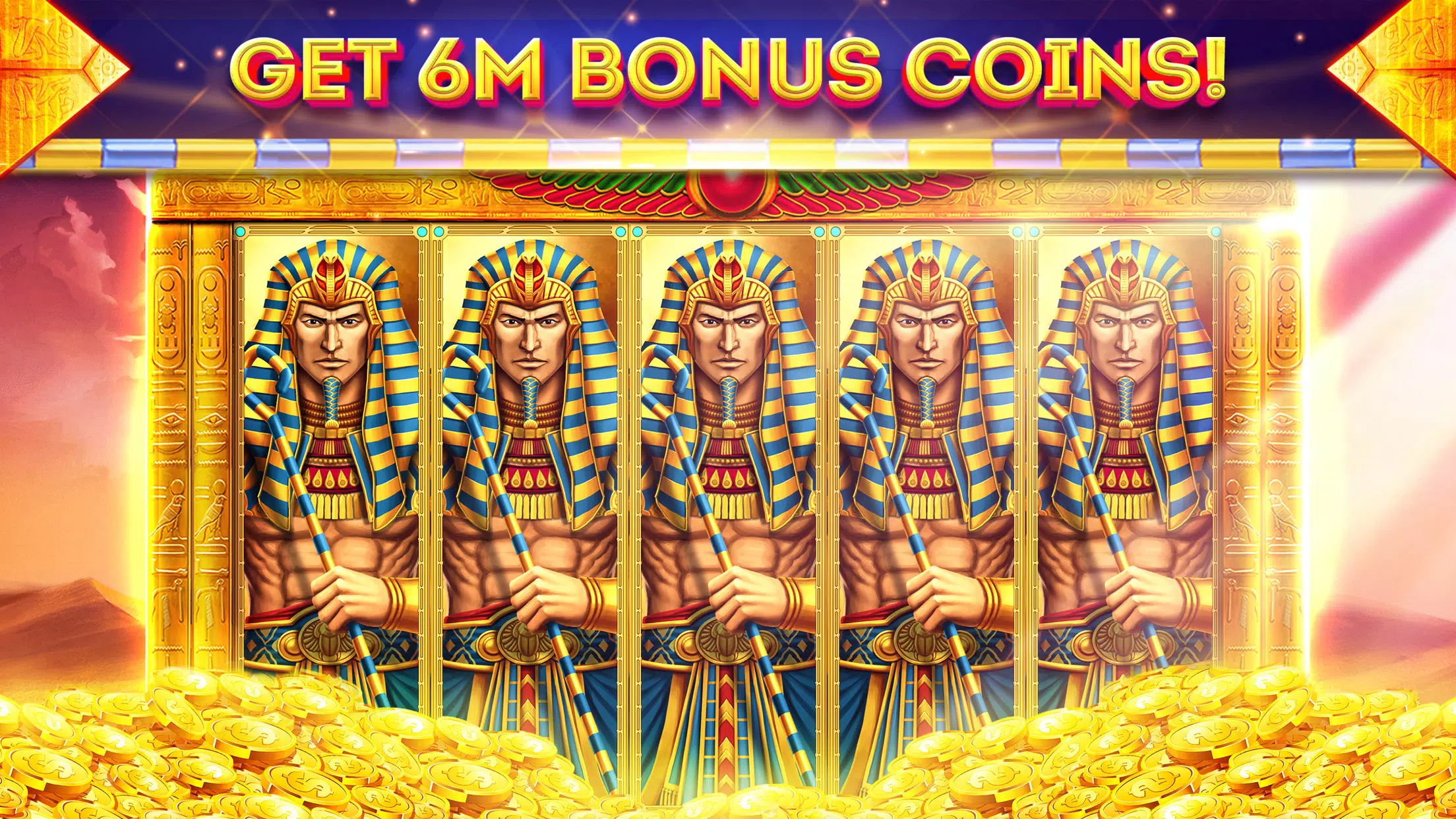 Pharaohs of Egypt Slots Casino Captura de tela 0