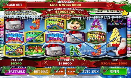 Snow Slots Merry Christmas स्क्रीनशॉट 0