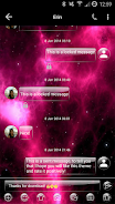 SMS Messages GlassNebula Theme Скриншот 1