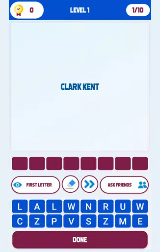 Superhero Identity Word Quiz Screenshot 0