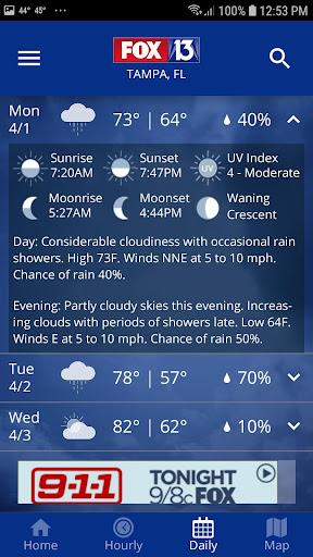 FOX 13 Tampa: SkyTower Weather स्क्रीनशॉट 2