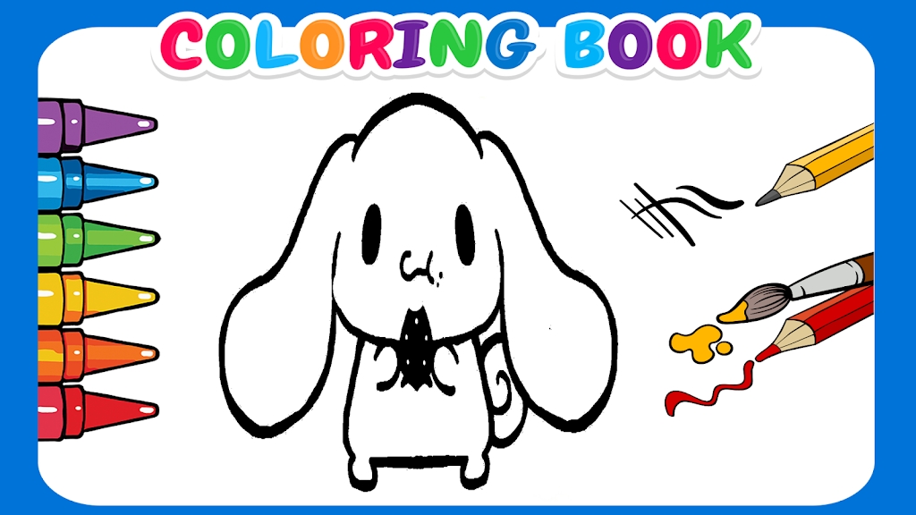 Cute Cinnamoroll coloring book Ảnh chụp màn hình 1