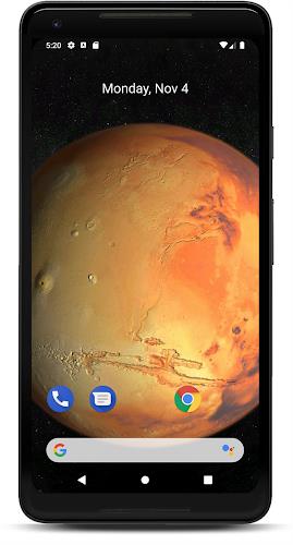 Mars 3D live wallpaper Captura de pantalla 1