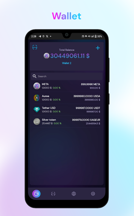 Metatron wallet Zrzut ekranu 3