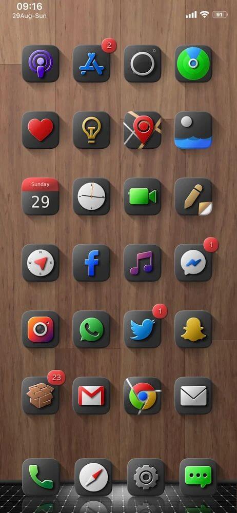 Shiiny Icon Pack Mod ဖန်သားပြင်ဓာတ်ပုံ 1