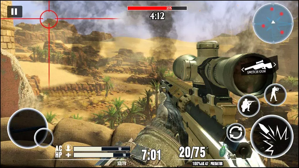 Desert Sniper 3D: Battleground Schermafbeelding 1